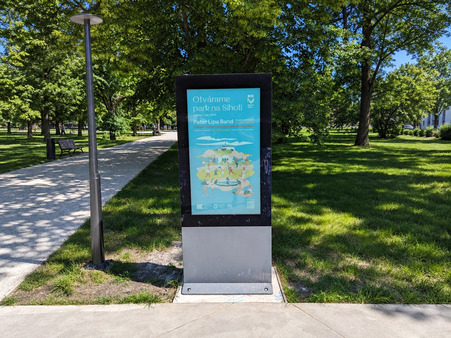Digitálna úradná tabuľa – Park v Nitre