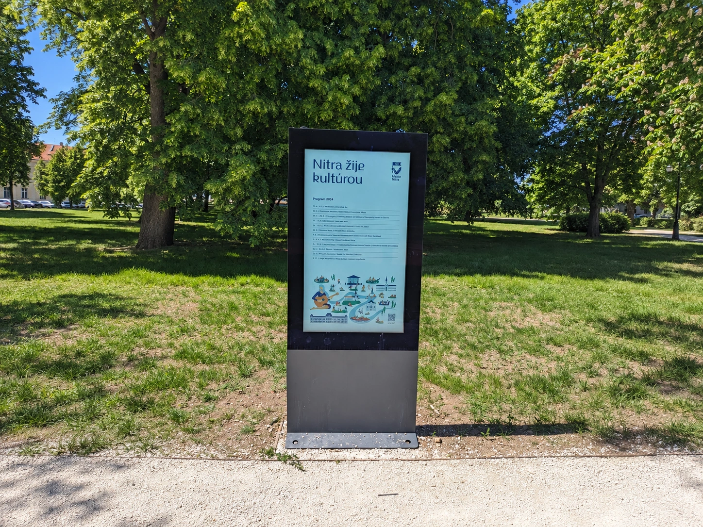 Digitálna úradná tabuľa – Park v Nitre