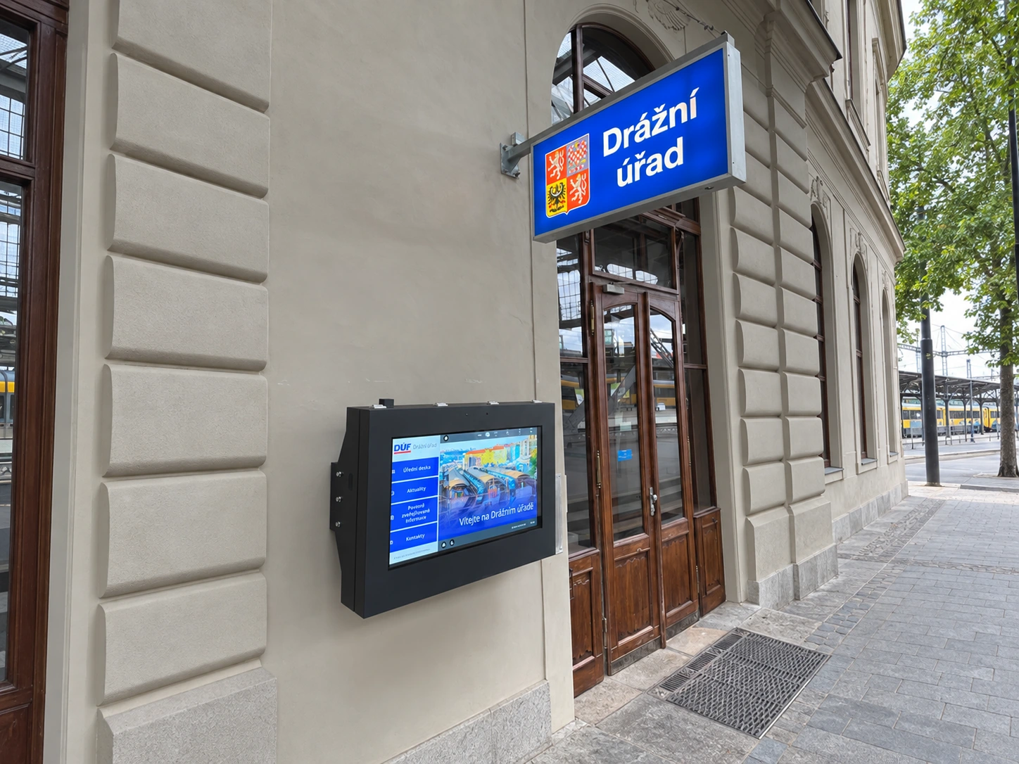 Digitálna úradná tabuľa – Drážní úřad Praha