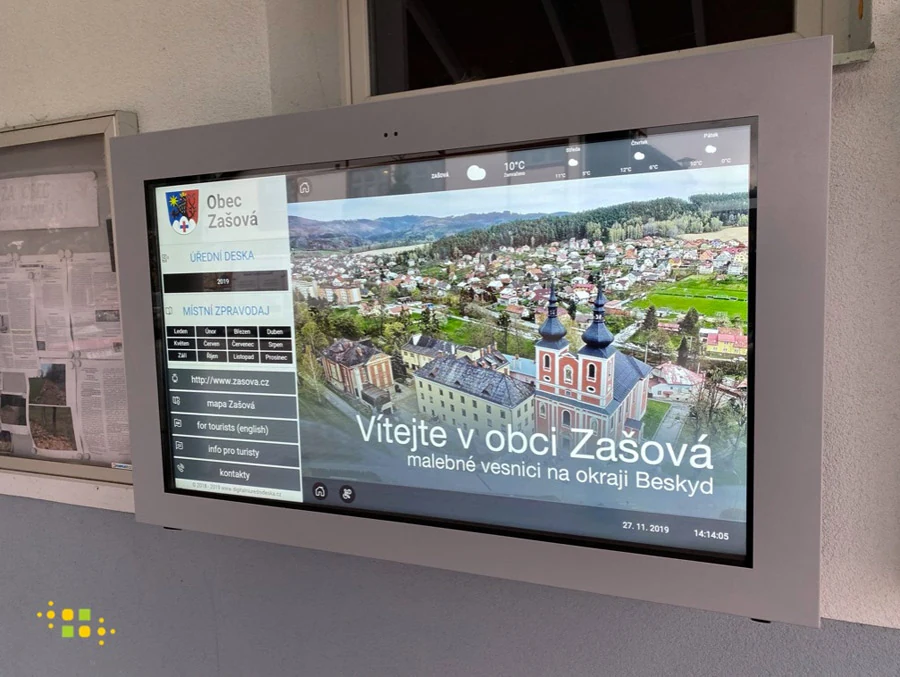 Digitálna úradná tabuľa – Zašová
