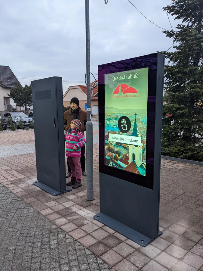 Digitálna úradná tabuľa – Záhorská Bystrica