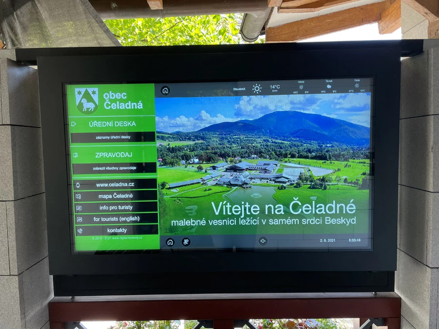 Digitálna úradná tabuľa – Čeladná