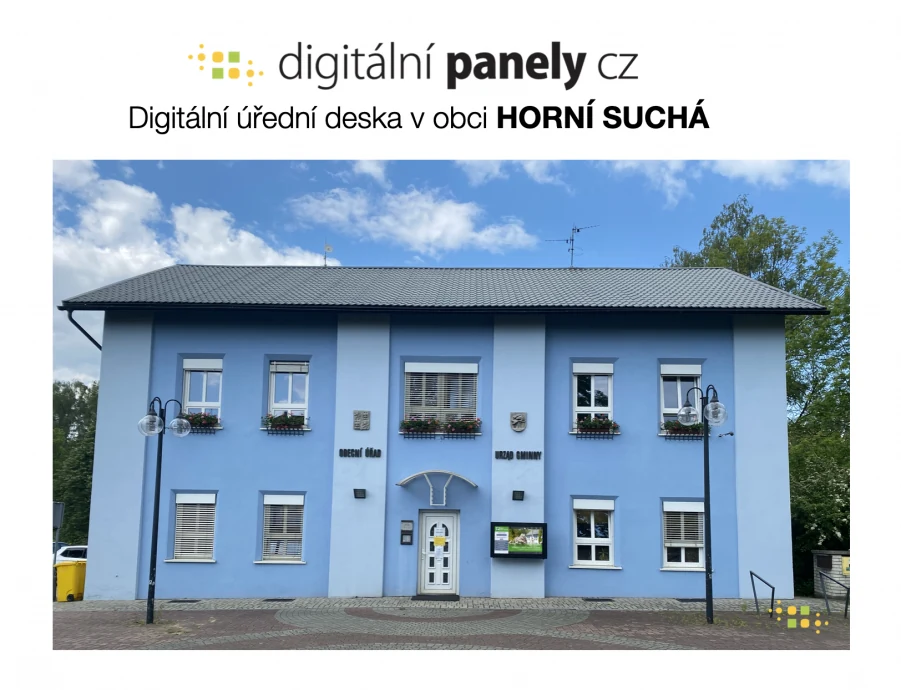Digitálna úradná tabuľa – obec Horní Suchá