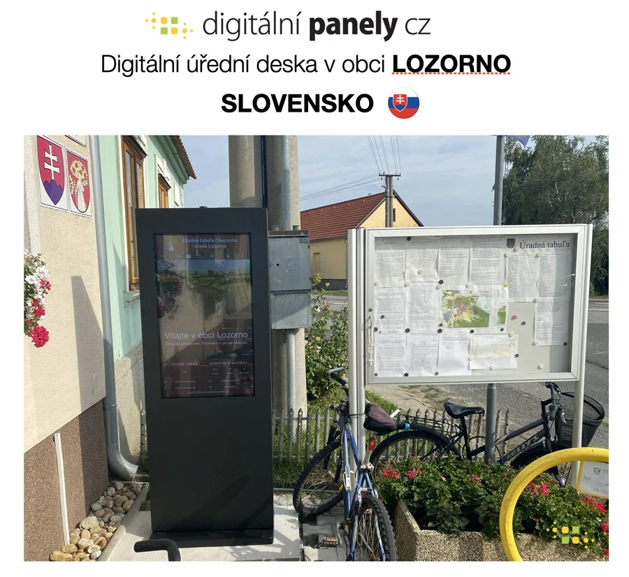 Nová digitálna tabuľa pre obec Lozorno na Slovensku