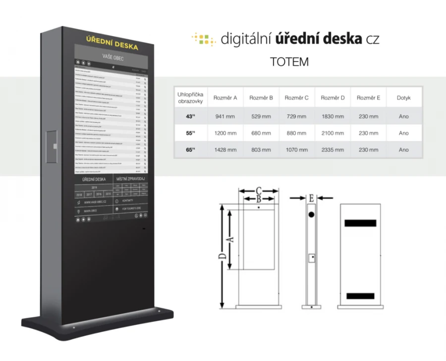 Občania si obľúbili digitálnu úradnú tabuľu ako súčasť modernej obce