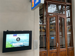 Digitálna úradná tabuľa Drážní úřad Praha