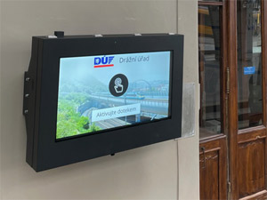 Digitálna úradná tabuľa Drážní úřad Praha